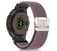 MiKoyi 20 mm QuickFit Correa para Garmin Fenix 8 43 mm/7S Pro Solar/7S/6S/6S Pro/5S/5S Plus, Nylon Deportivo Trenzado Correas de Repuesto para Descent Mk3S/Mk3Si/Mk2S/D2 Delta S, Morado Oscuro