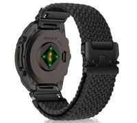 MiKoyi 20 mm QuickFit Correa para Garmin Fenix 8 43 mm/7S Pro Solar/7S/6S/6S Pro/5S/5S Plus, Nylon Deportivo Trenzado Correas de Repuesto para Descent Mk3S/Mk3Si/Mk2S/D2 Delta S, Negro