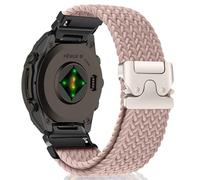 MiKoyi 20 mm QuickFit Correa para Garmin Fenix 8 43 mm/7S Pro Solar/7S/6S/6S Pro/5S/5S Plus, Nylon Deportivo Trenzado Correas de Repuesto para Descent Mk3S/Mk3Si/Mk2S/D2 Delta S, Caqui Claro