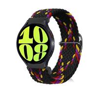 MiKoyi 20mm Correa Compatible con Samsung Galaxy Watch 7/Galaxy Watch FE/Galaxy Watch 6/Watch 6 Classic, Nailon Correa Reloj Elástica Trenzada para Galaxy Watch 5/5 Pro/Watch 4/4 Classic - Negro 41#