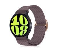 MiKoyi 20mm Correa Compatible con Samsung Galaxy Watch 7/Galaxy Watch FE/Galaxy Watch 6/Watch 6 Classic, Nailon Correa Reloj Elástica Trenzada para Galaxy Watch 5/5 Pro/Watch 4 - Morado oscuro