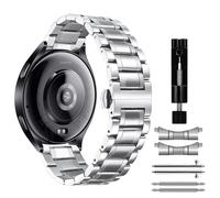 MiKoyi 22 mm Correa Compatible con Xiaomi Watch 5/Redmi Watch 5 Active/5 Lite/Watch S4/Watch S4 Sport/2, Correa Acero Inoxidable Metal Liberación Rápida Band para Xiaomi Watch S3/S1 Pro, Plata
