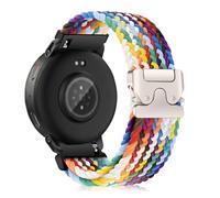 MiKoyi 22 mm Correa para Amazfit Active Max/T-Rex 3 Pro 48 mm/Balance 2/Bip 6/Balance/Bip 5/Bip 5 Unity/Cheetah/Cheetah Pro, Nylon Deportivo Trenzado Correas de Repuesto para Amazfit GTR 4, Arcoíris