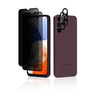 MiKoyi Anti-Espía Protector de Pantalla Privacidad Compatible con Samsung Galaxy A14 5G [2+2 Piezas] Protector de Lente de Cámara Cristal Templado Dureza 9H Anti-Spy Vidrio Templado para Galaxy A14