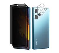 MiKoyi Anti-Espía Protector de Pantalla Privacidad Compatible con Xiaomi Poco F5 Protector de Lente de Cámara Cristal Templado Dureza 9H Anti-Spy Vidrio Templado para Xiaomi Poco F5