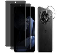 MiKoyi Anti-Espía Protector de Pantalla Privacidad para OnePlus 13 5G, [2+2 Piezas] Protector de Lente de Cámara y Dureza 9H Anti-Spy Vidrio Templado para OnePlus 13 5G