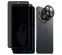 MiKoyi Anti-Espía Protector de Pantalla Privacidad para OnePlus 13R 5G, Protector de Lente de Cámara Cristal Templado Dureza 9H Anti-Spy Vidrio Templado para OnePlus 13R 5G