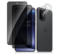 MiKoyi Anti-Espía Protector de Pantalla Privacidad para OnePlus 15R 5G, [2+2 Piezas] Protector de Lente de Cámara y Dureza 9H Anti-Spy Vidrio Templado para OnePlus 15R 5G