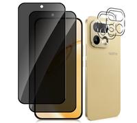 MiKoyi Anti-Espía Protector de Pantalla Privacidad para Realme 16 Pro 5G, [2+2 Piezas] Protector de Lente de Cámara y Dureza 9H Anti-Spy Vidrio Templado para Realme 16 Pro 5G