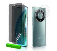 MiKoyi Anti-Espía Protector Pantalla para Honor Magic 6 Lite 5G, [2+2 Piezas] TPU Privacidad Película Protectora con Herramienta Posicionamiento y Protector Lente Cámara para Honor Magic 6 Lite 5G