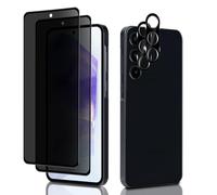 MiKoyi Anti-Espía Protector Pantalla Privacidad para Samsung Galaxy A55 5G, [2+2 Piezas] Protector Lente Cámara Cristal Templado Dureza 9H + Anti-Spy Vidrio Templado para Samsung Galaxy A55 5G
