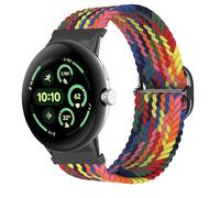MiKoyi Correa Compatible con Google Pixel Watch 4 45 mm / 3 45 mm, Suave Transpirable Nailon Correa Reloj Elástica Trenzada para Google Pixel Watch 3/4, Iridiscente