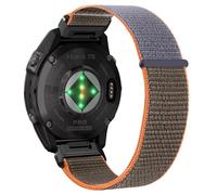 MiKoyi Correa de nailon de 20 mm de ajuste rápido para Garmin Descent Mk3S/Mk3Si/Fenix 7S/7S Pro/6S/6S Pro, correa de repuesto cómoda y transpirable para Garmin Fenix 5S/5S Plus, color naranja