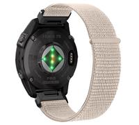 MiKoyi Correa de nailon de 20 mm de ajuste rápido para Garmin Descent Mk3S/Mk3Si/Fenix 7S/7S Pro/6S/6S Pro, correa de repuesto cómoda y transpirable para Garmin Fenix 5S/5S Plus - Starlight