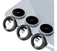 MiKoyi Protector de Lente de Cámara Compatibile con Samsung Galaxy A55 Protectores Objetivos 9H Dureza Cristal Templado Anti-Arañazos Aleación de Alumio Protector Camara, Negro