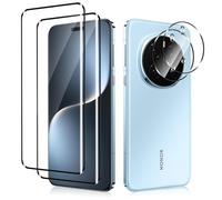 MiKoyi Protector de Pantalla Compatible con Honor Magic 7 Pro 5G, [2+2 Piezas] Película de Vidrio Templado y Protector de Lente Cámara Dureza 9H Ultra HD para Honor Magic 7 Pro 5G