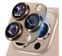MiKoyi Protector Lente Cámara Compatible con iPhone 16 Pro/iPhone 16 Pro Max, Cámara Protector Pantalla Cristal Templado Aleación Alumio Protector Camara para iPhone 16 Pro/iPhone 16 Pro Max, Marrón
