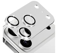 MiKoyi Protector Lente Cámara Compatible con iPhone 17 Pro, Cámara Protector Pantalla Cristal Templado Anti-Arañazos Aleación Alumio Protector Camara para iPhone 17 Pro, Plata