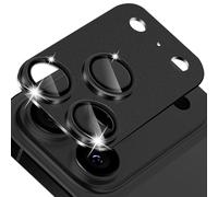 MiKoyi Protector Lente Cámara Compatible con iPhone 17 Pro, Cámara Protector Pantalla Cristal Templado Anti-Arañazos Aleación Alumio Protector Camara para iPhone 17 Pro, Negro