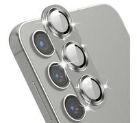 MiKoyi Protector Lente Cámara para Samsung Galaxy S24, Cámara Protector Pantalla Cristal Templado Anti-Arañazos Aleación Alumio Protector Camara para Samsung Galaxy S24, Gris