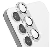 MiKoyi Protector Lente Cámara para Samsung Galaxy S24 Plus, Cámara Protector Pantalla Cristal Templado Anti-Arañazos Aleación Alumio Protector Camara para Samsung Galaxy S24 Plus, Plata