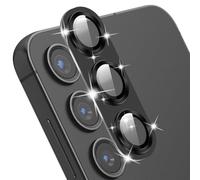 MiKoyi Protector Lente Cámara para Samsung Galaxy S24 Plus, Cámara Protector Pantalla Cristal Templado Anti-Arañazos Aleación Alumio Protector Camara para Samsung Galaxy S24 Plus, Negro