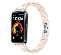 MiKoyi Silicona Correa Compatible con Huawei Band 9 / Huawei Band 8, Suave Transpirable Hebilla Ajustable Silicona Deportivo Correa de Repuesto para Huawei Band 9 / Huawei Band 8, Lechoso