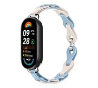 MiKoyi Silicona Correa Compatible con Xiaomi Smart Band 10/9 / 8, Suave Hebilla Ajustable Silicona Deportivo Correa de Repuesto para Xiaomi Mi Band 10/9 / 8, Celeste Lechoso