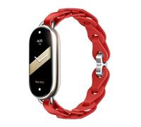MiKoyi Silicona Correa Compatible con Xiaomi Smart Band 10/9 / 8, Suave Hebilla Ajustable Silicona Deportivo Correa de Repuesto para Xiaomi Mi Band 10/9 / 8, Rojo