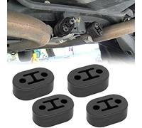 Mikqky 4 Piezas Escape Suspensión, Suspensión Escape Soporte, Adecuado para Todos Los Vehículos, para Proteger el Sistema Trasero, 2 Agujeros 12 Mm, Negro