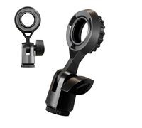 Mikrofonhalter - Metall 10 cm, Verstellbar Rutschfest Universell Tragbar | Mikrofon Clip für Streaming Aufnahme Podcast | Für Zuhause, Büro, Schule, Studio, Reisen, Homeoffice, Audio Setup