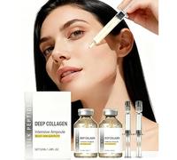 Mikroneedling - Lote de 2 ampollas de suero con colágeno y péptidos de seda, hidratación profunda para la piel más suave, concentrado de cuidado para mujer
