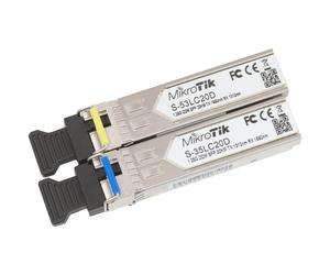 MikroTik 1.25G Bidirectional Single-Mode Module 20Km par S-3553LC20D