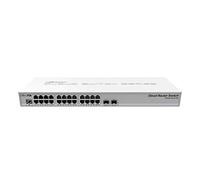 Mikrotik CRS326-24G-2S+RM L2 Gigabit Ethernet (10/100/1000) Energía sobre Ethernet (PoE) Gris - Switch de red (L2, Gigabit Ethernet (10/100/1000), RJ-45, IEEE 802.1Q, SNMP, Gris)