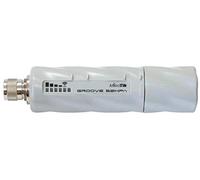 MikroTik GrooveA 52HPn. Ethernet LAN: 10,100 Mbits, Wi-Fi Transferencia de Datos (Max): 125 Mbits, memoria interna: 64 MB. Ganancia de la antena (Max): 6 dBi. Consumo de energía (maX.): 4,56 W,