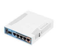 MikroTik hAP ac with 720MHz CPU, 128MB RAM, 5x Gigabit LAN, built-in 2.4Ghz 802.11b/g/n three chain wireless with integrated antennas, built-in 5Ghz 802.11ac three chain wireless with integrated ante