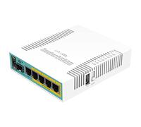 MikroTik Hex PoE con CPU de 800 MHz, IEEE 802.3at, RB960PGS (10/100/1000 Mbit/s, 800 MHz, 16 MB, 128 MB, Blanco)