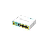 Mikrotik Hex PoE Lite Ethernet Blanco - Router (10,100 Mbit/s, 10/100Base-T(X), Ethernet (RJ-45), Interno, Blanco, 16 MB)