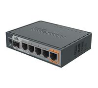 Mikrotik hEX S Ethernet Negro - Router (10,100,1000 Mbit/s, 10/100/1000Base-T(X), Negro, 256 MB, 11 W, CC)