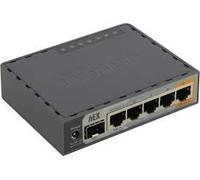 MikroTik hEX S RB760iGS - Router Gigabit Ethernet con puerto SFP, enrutador con cable de 5 puertos con CPU de doble núcleo, salida PoE