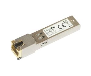 MikroTik Módulo 10G RJ45 SFP+ – Red de cobre de alta velocidad S+RJ10