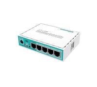 Mikrotik rb750gr3 router gigabit ethernet turquesa, blanco