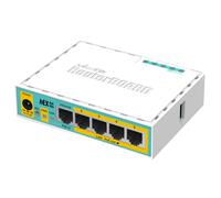 MikroTik Router hEX PoE lite con 4 puertos PoE pasivos de salida RB750UPr2