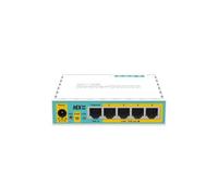 Mikrotik RouterBoard RB750UPr2 HEX PoE Lite es un pequeño router de 5 puertos, 1 puerto USB 2.0 y salida PoE. Ports 25 puede alimentar otros dispositivos PoE con el mismo voltaje que se aplica a la