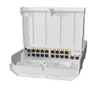 MikroTik Switch netPower 16P – exterior 16x Gigabit PoE, 2x SFP+ CRS318-16P-2S+OUT