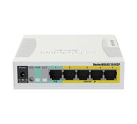 MikroTik Switch RB260GSP 5 Puertas PoE Blanco (CSS106-1G-4P-1S)