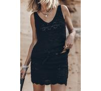 Mikuta The Black Crochet Tank Top Black Talla: XL | Camisetas de Tirantes Outlet | Mujer | Negro