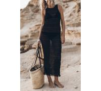 Mikuta The Black Long Sheer Dress Black Talla: S | Vestidos Maxi Outlet | Mujer | Negro