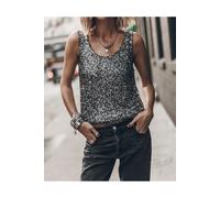 Mikuta The Dark Sequin Base Tank Top Talla: XS | Camisetas de Tirantes Outlet | Mujer