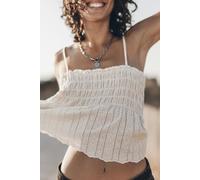 Mikuta The Ecru Romantic Tank Top Ecru Talla: XL | Camisetas de Tirantes Outlet | Mujer | Marrón